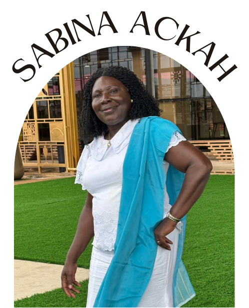 Portrait of Sabina Ackah, founder of REEBS Party Themes