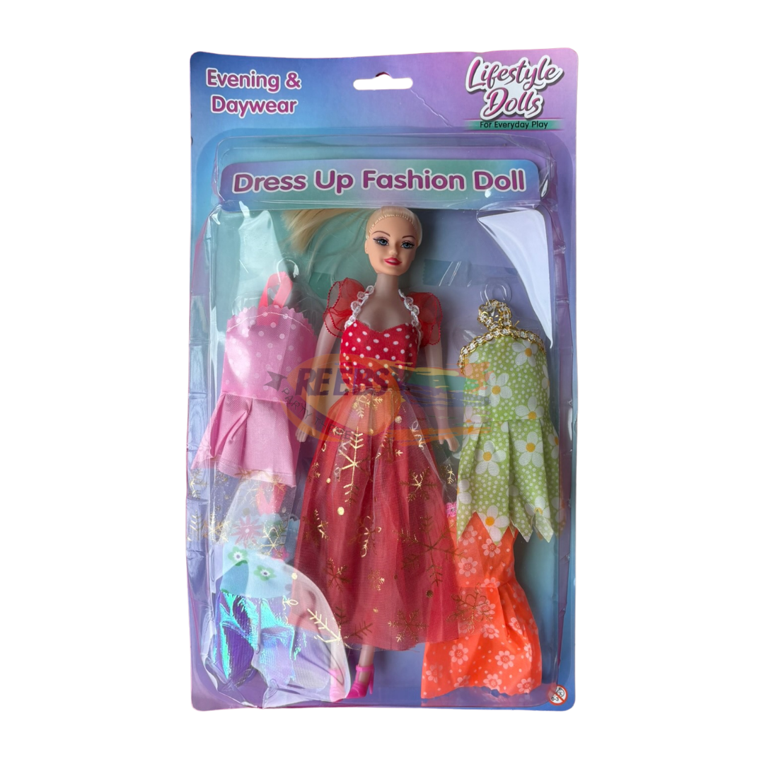 Doll with 4 dresses