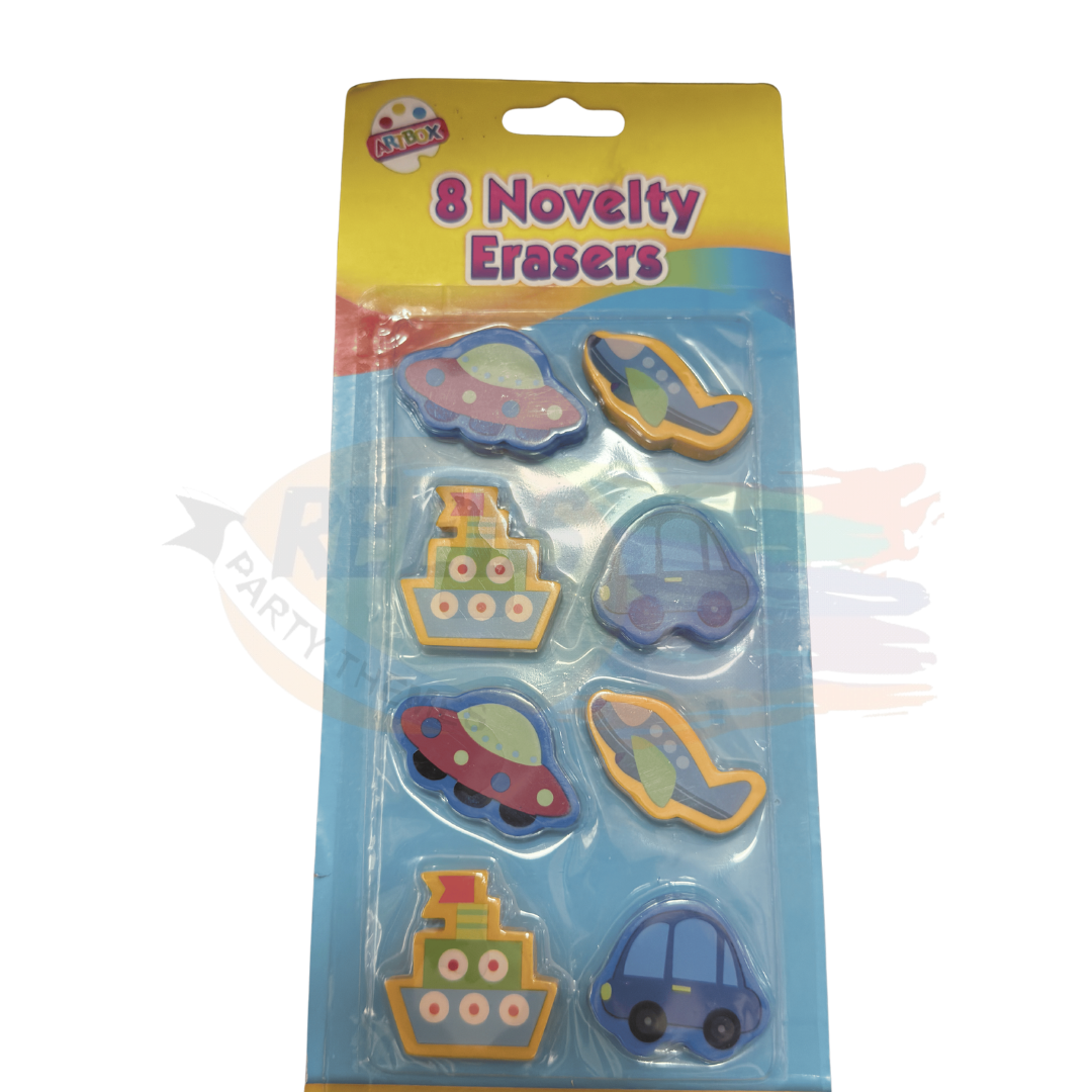 8pk Novelty Eraser
